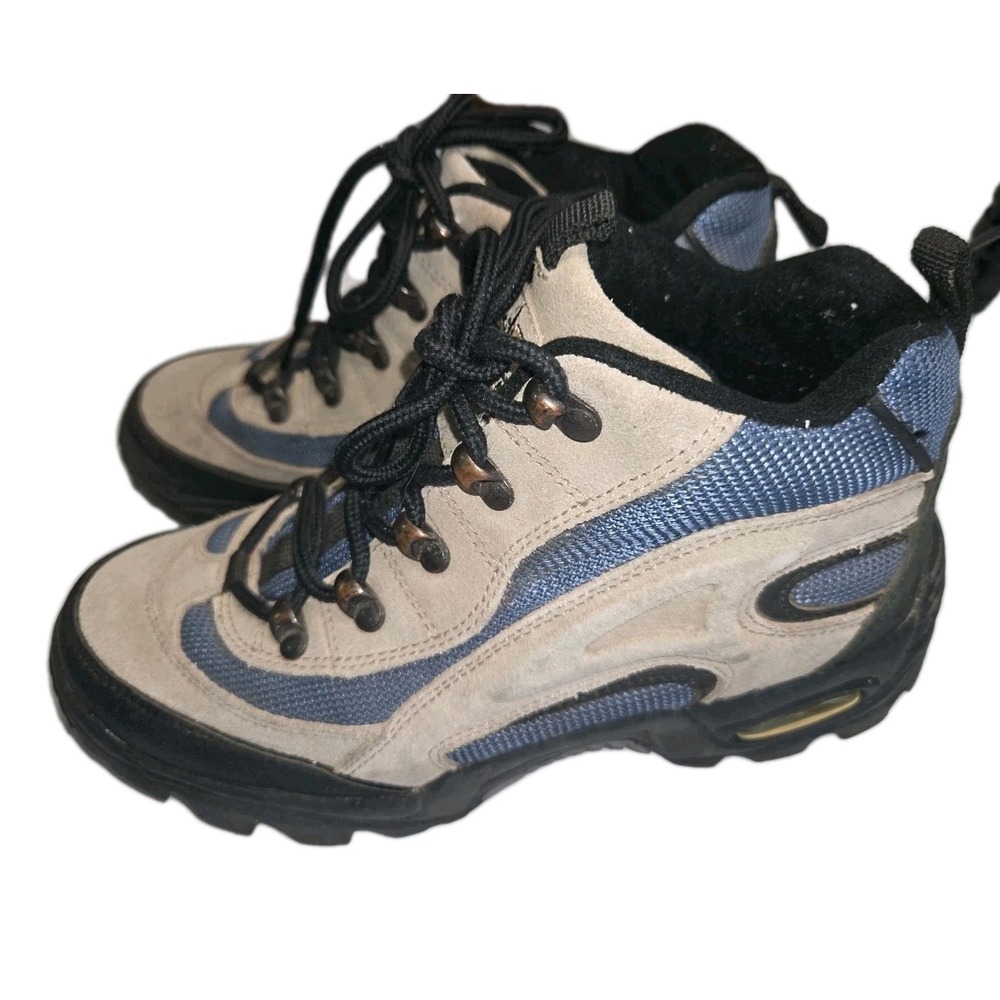 Stylish Women's Ankle Boots in Blue and Tan